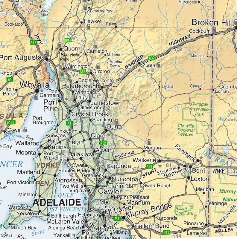 Hema Australia Road & Terrain Map 3 Hema Australia Road & Terrain Map - Image 3