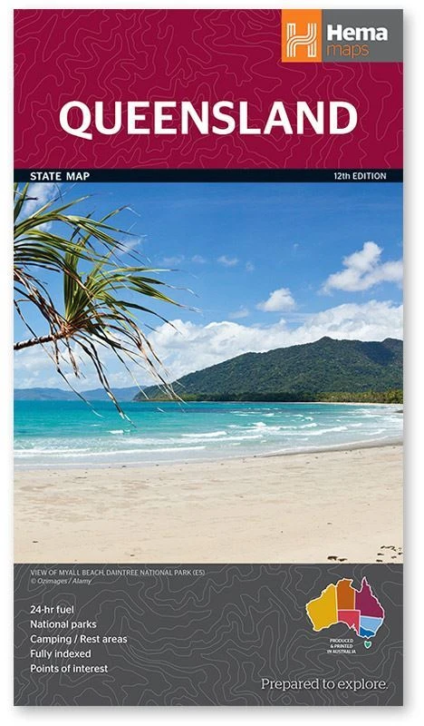 Hema Queensland State Map 1 Hema Queensland State Map