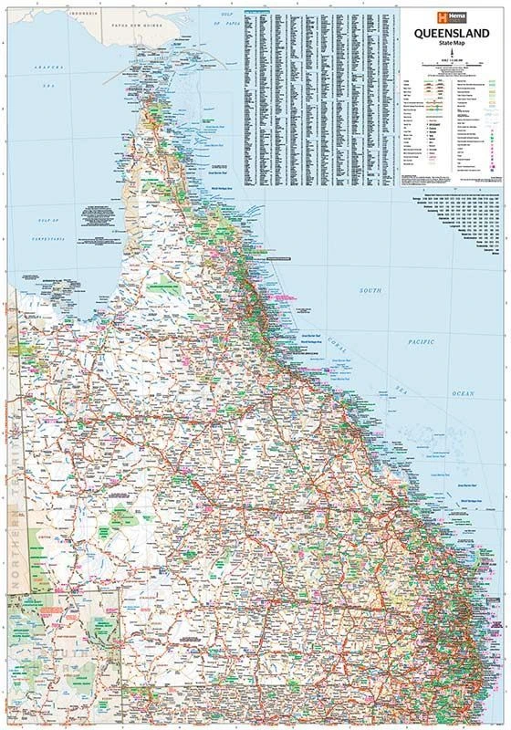 Hema Queensland State Map 2 Hema Queensland State Map - Image 2