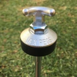 Hook Top Drillable Tent Peg -Nomad s Choice 0029031 hook top drillable tent peg