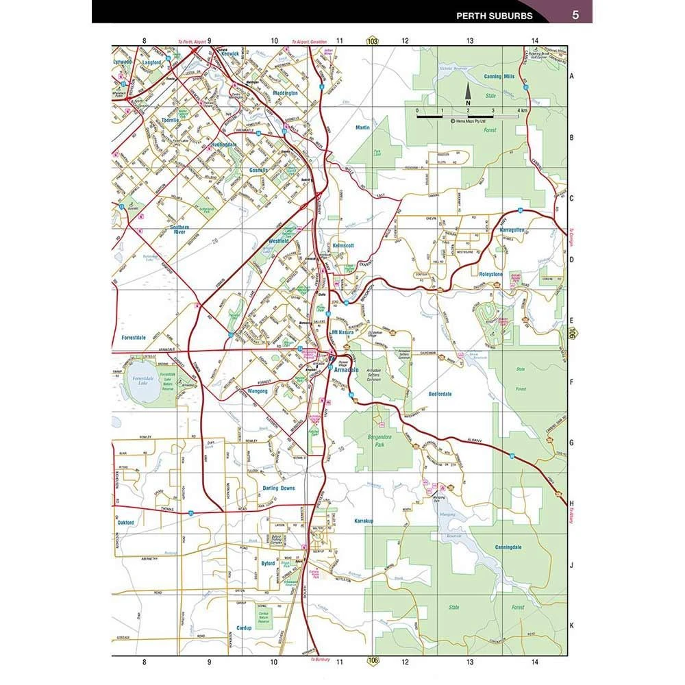 Hema Western Australia Road & 4wd Track Atlas 3 Hema Western Australia Road & 4wd Track Atlas - Image 3
