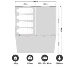 Turbo Lite Cabin 450 Tent -Nomad s Choice 0039160