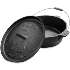 Cast Iron Camp Oven 12 Quart -Nomad s Choice 0041284 cast iron camp oven 12 quart