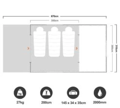 Turbo Lite Plus 300 Tent -Nomad s Choice 0120961