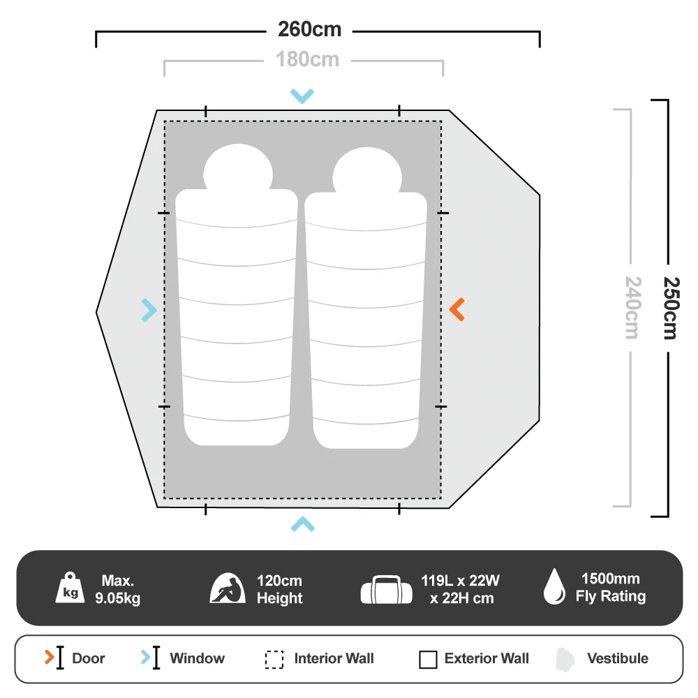 Coleman Instant Swagger 2P Tent 14 Coleman Instant Swagger 2P Tent - Image 14