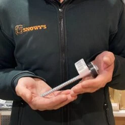 Short Flat Top Drillable Tent Peg -Nomad s Choice 1205570 short flat top drillable tent peg