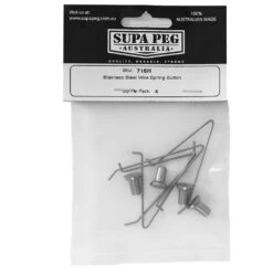 Stainless Steel Wire Spring Button 4 Pack -Nomad s Choice 1214434 stainless steel wire spring button 4 pack