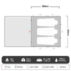 Xtender 2.5 Awning Tent -Nomad s Choice 1220888