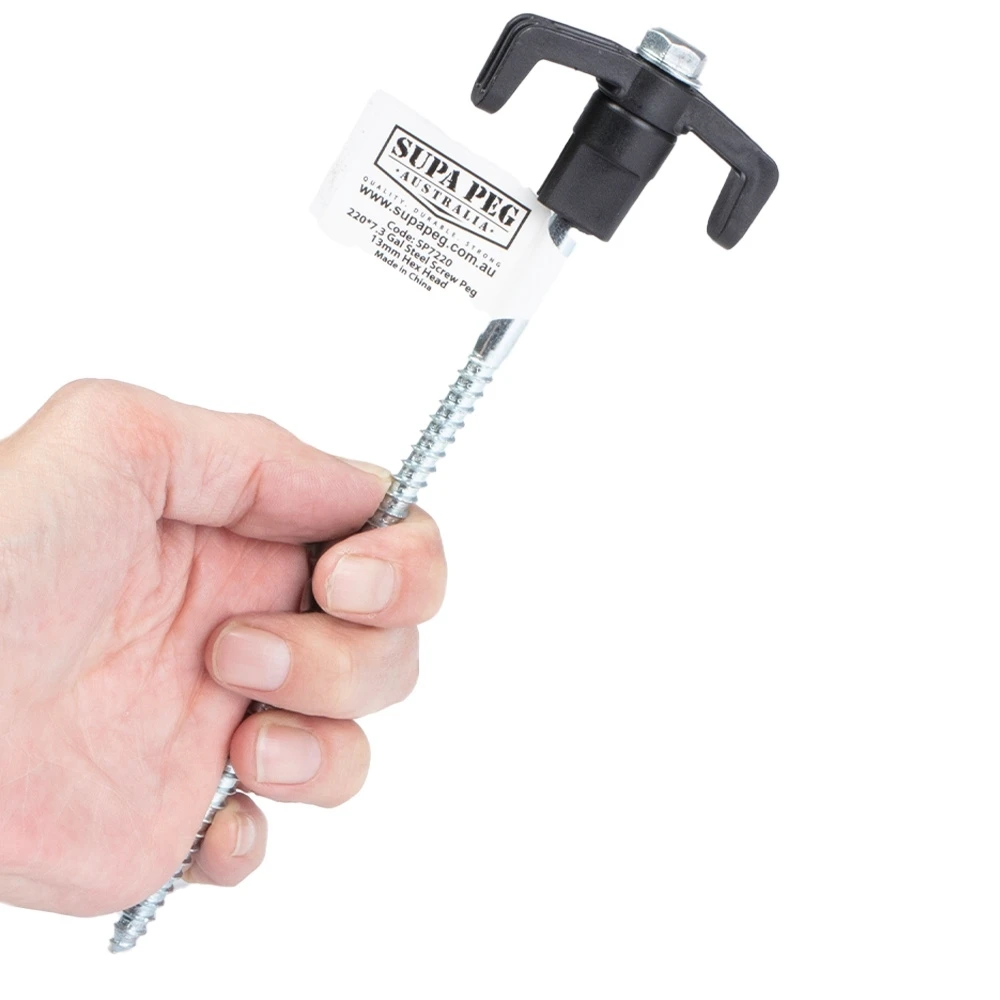 Galvanized Steel Screw Peg 2 Galvanized Steel Screw Peg - Image 2