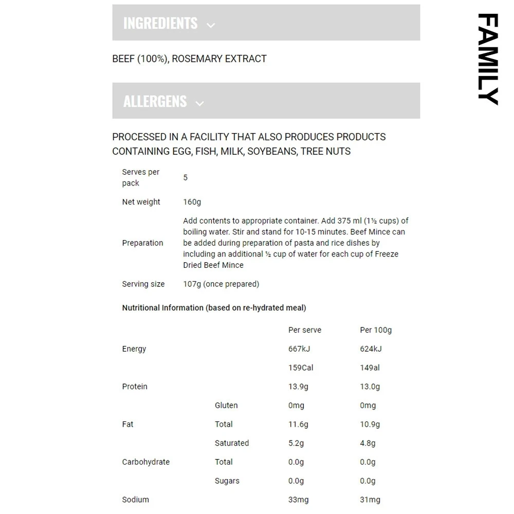Beef Mince GF 160g 2 Beef Mince GF 160g - Image 2