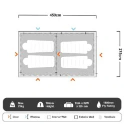 OZtrail Fast Frame 10 Person Tent 27 OZtrail Fast Frame 10 Person Tent -Nomad s Choice 1227992