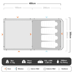 6P Instant Tent -Nomad s Choice 1228159