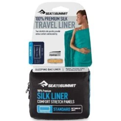 Sea To Summit Silk Travel Liner − Rectangular 8 Sea To Summit Silk Travel Liner − Rectangular -Nomad s Choice 1240679 silk travel liner rectangular