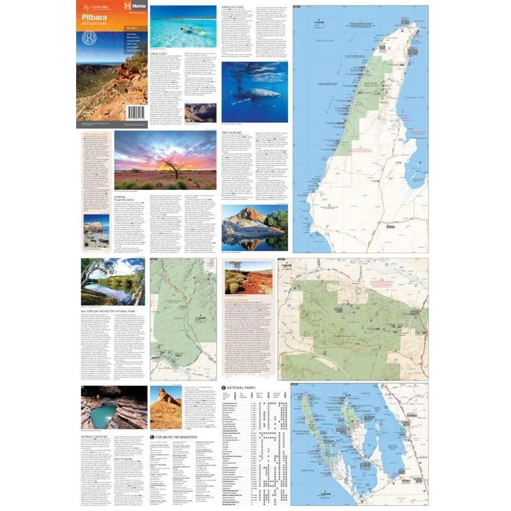 Hema Pilbara And Coral Coast Map 9th Edition 2 Hema Pilbara And Coral Coast Map 9th Edition - Image 2