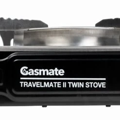 Travelmate II Twin Stove With Hotplate Black -Nomad s Choice 1247885 travelmate ii twin stove with hotplate black