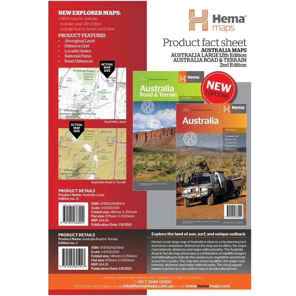 Hema Australia Large Map 2 Hema Australia Large Map - Image 2