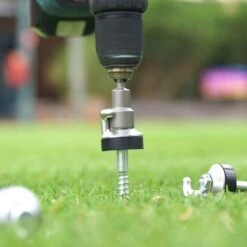 Hook Top Drillable Tent Peg -Nomad s Choice 1253401 hook top drillable tent peg