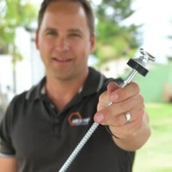 Hook Top Drillable Tent Peg -Nomad s Choice 1253403 hook top drillable tent peg