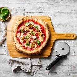 Ooni Bamboo Pizza Peel & Serving Board -Nomad s Choice 1259961 bamboo pizza peel serving board
