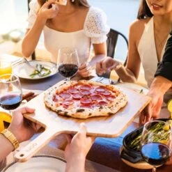 Ooni Bamboo Pizza Peel & Serving Board -Nomad s Choice 1259967 bamboo pizza peel serving board