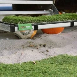 Pull−Out Step Mat -Nomad s Choice 1263697 pull out step mat green pitch black trim