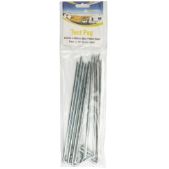 Steel Tent Pegs 6.3mm 10 Pack -Nomad s Choice 1265885 steel tent pegs 63mm 10 pack
