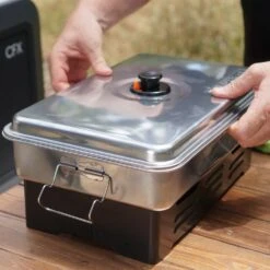 Deluxe 2 Burner Smoker 26 Deluxe 2 Burner Smoker -Nomad s Choice 1271248 deluxe 2 burner smoker