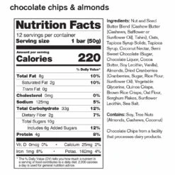 Skratch Labs Chocolate Chips & Almonds Energy Bar -Nomad s Choice 1275919 skr anytime energy bar 50g almond chocolate chip
