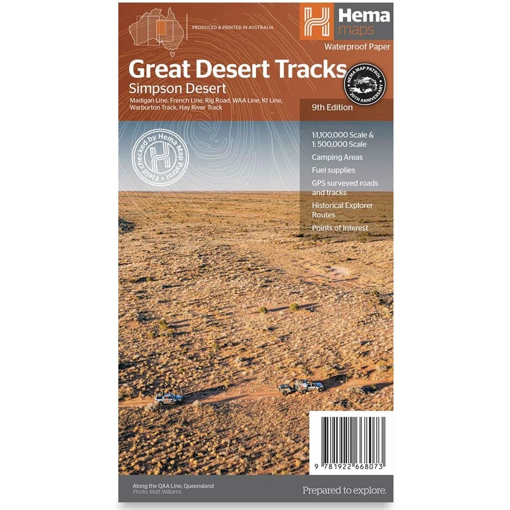 Hema Great Desert Tracks Simpson Desert Sheet 9th Edition 1 Hema Great Desert Tracks Simpson Desert Sheet 9th Edition