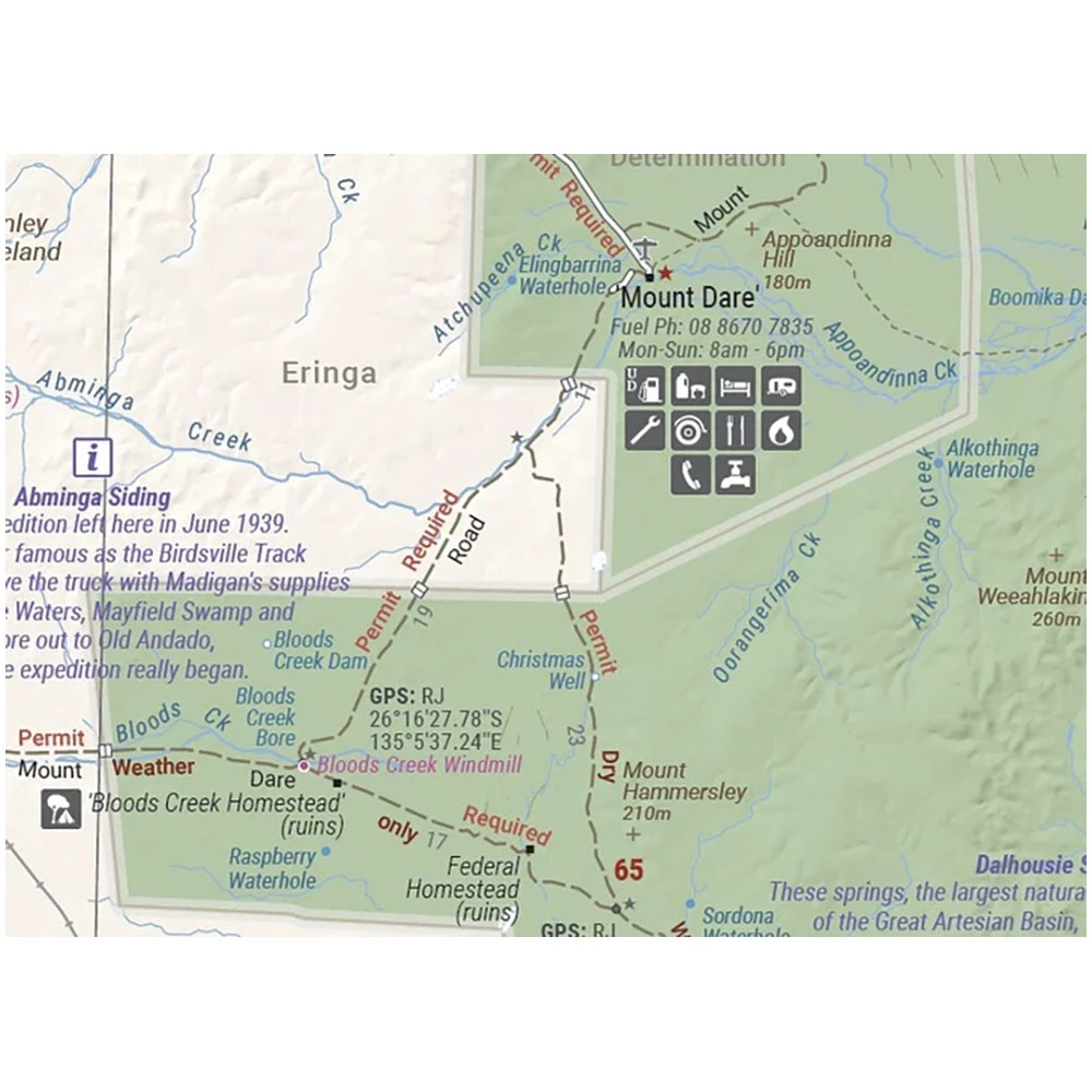 Hema Great Desert Tracks Simpson Desert Sheet 9th Edition 5 Hema Great Desert Tracks Simpson Desert Sheet 9th Edition - Image 5