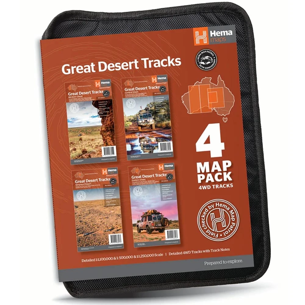 Hema Great Desert Tracks Map Pack 9th Edition 1 Hema Great Desert Tracks Map Pack 9th Edition