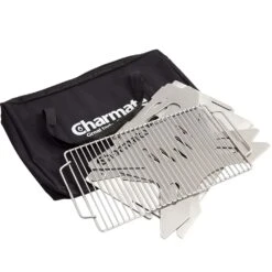 Collapsible BBQ & Firepit With Grill -Nomad s Choice 1278731 collapsible fire pit grill